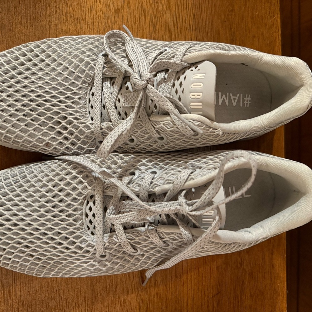 NOBULL Light Gray Mesh Athletic Shoes